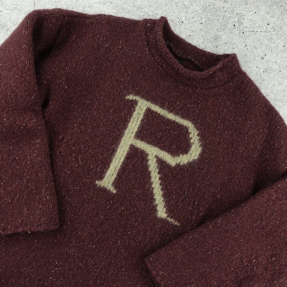 Universal Studios Harry Potter Ron Weasley Sweater Adult Large Maroon Wool Silk